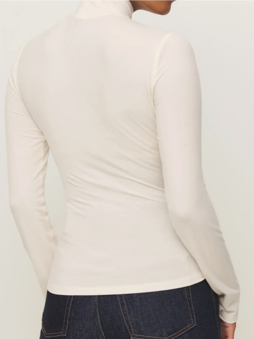 Reformation Jeans Mock Neck Long-Sleeve Top - Picture 6 of 7